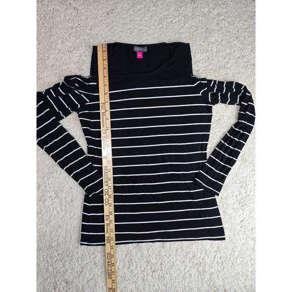 Vince Camuto black-and-white striped shirts size small - Picture 3 of 10